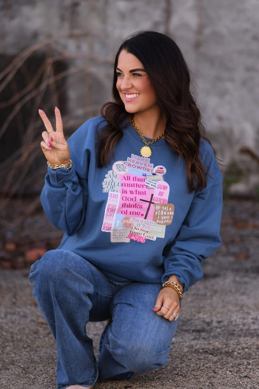 Faith Based Collage Sweatshirt