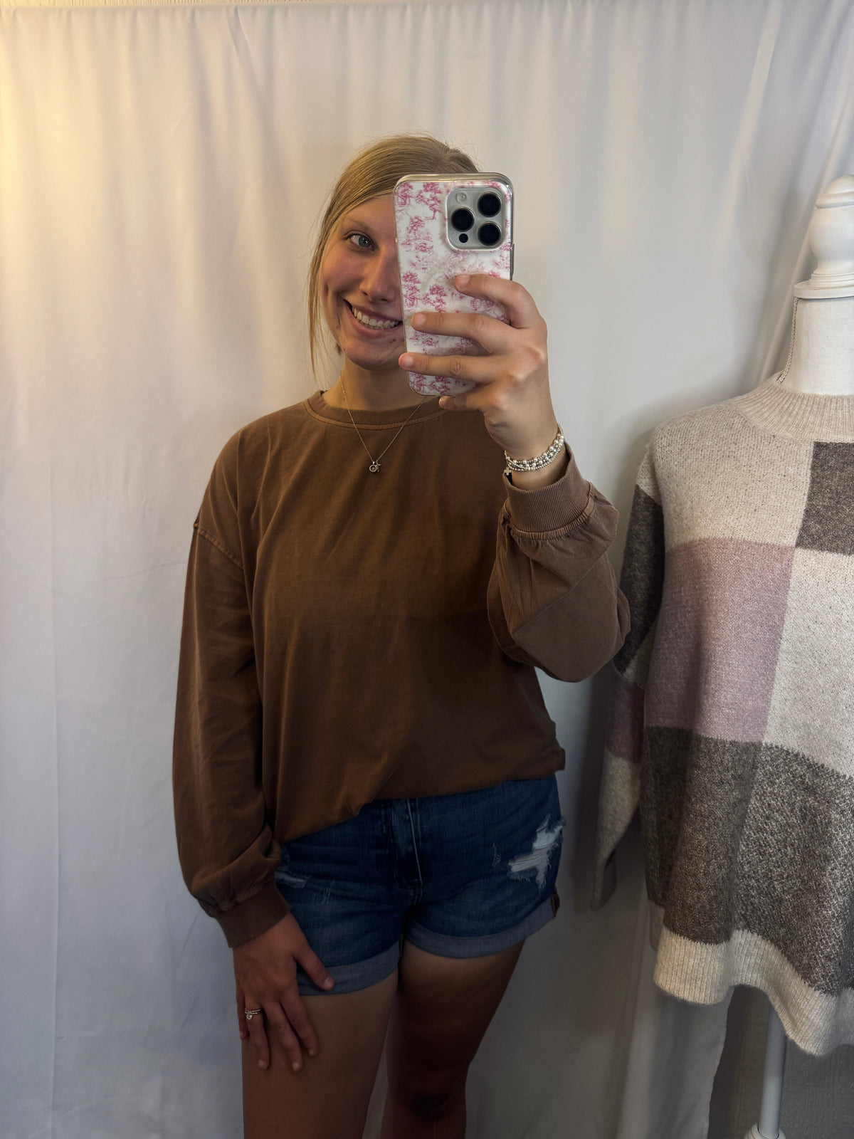 Brown Basic Long Sleeve by J.O.A.