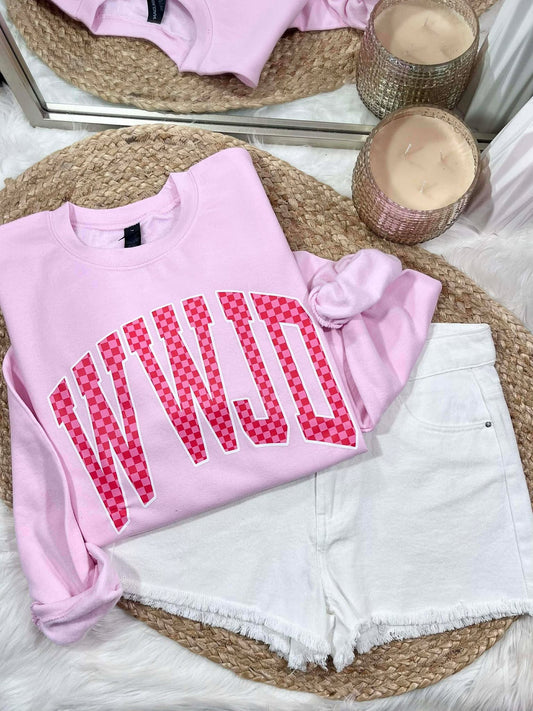 Custom Pink Checkered Graphic