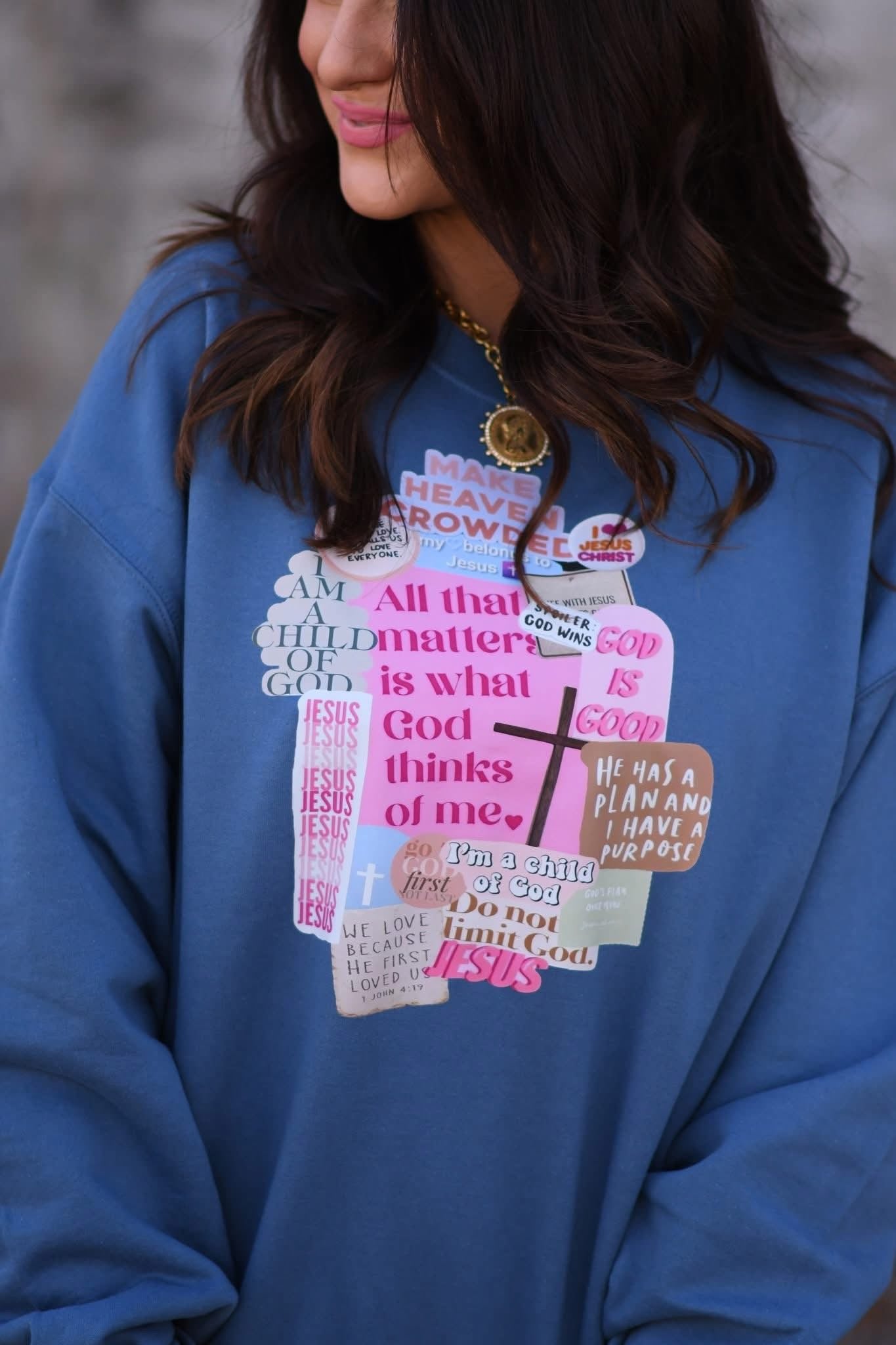 Faith Based Collage Sweatshirt