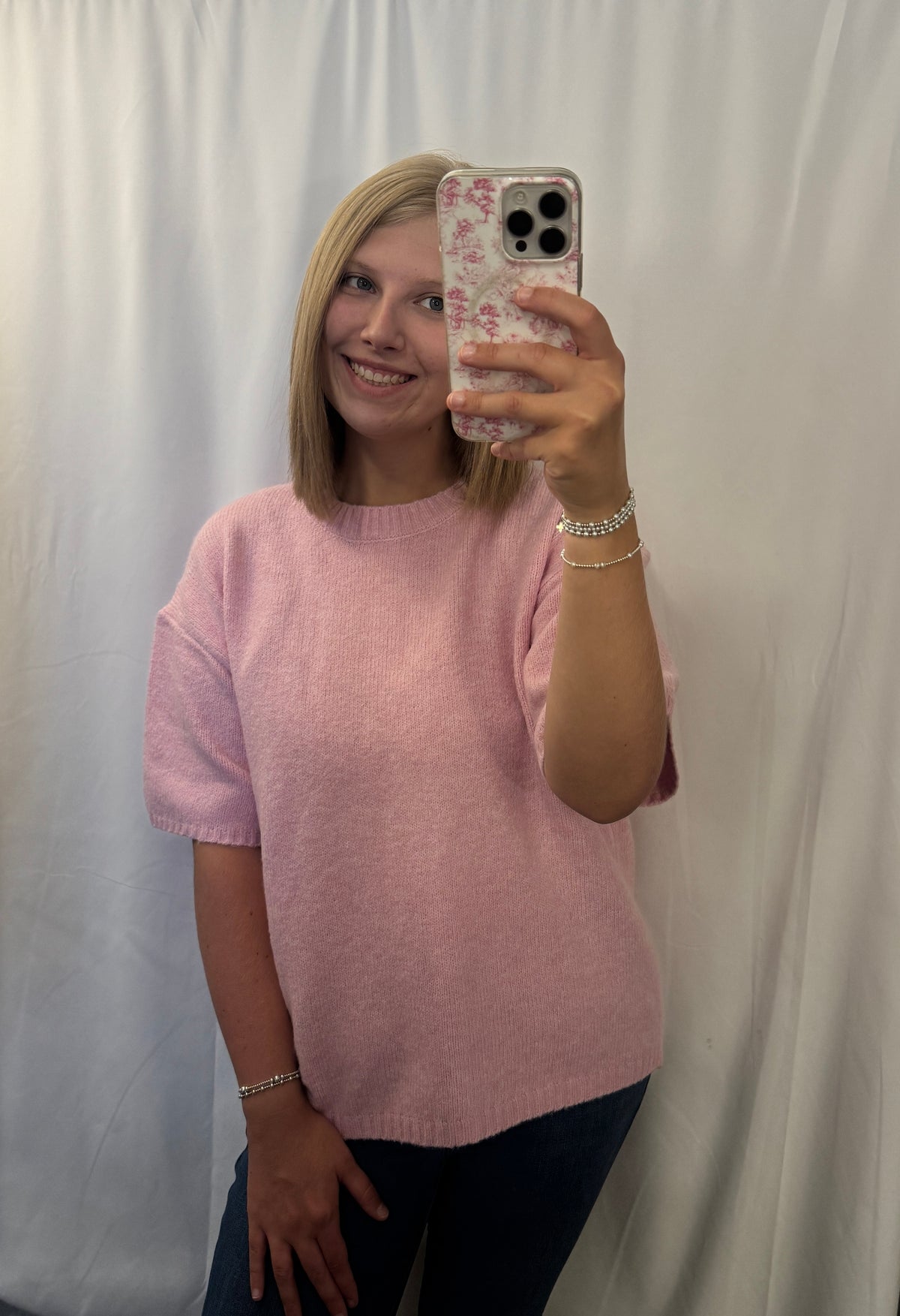 Pink Sweater Top