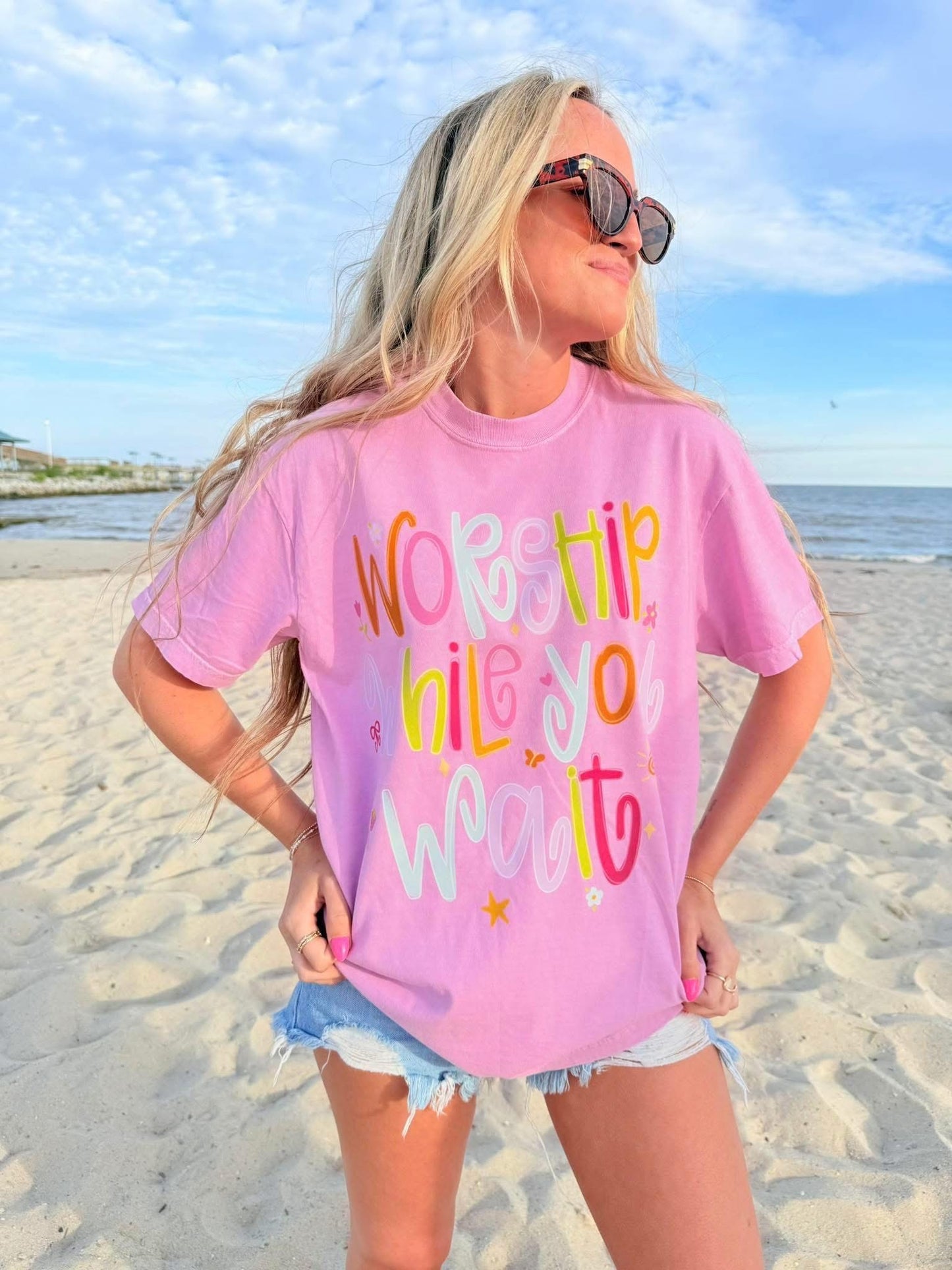 Worship While You Wait Tee